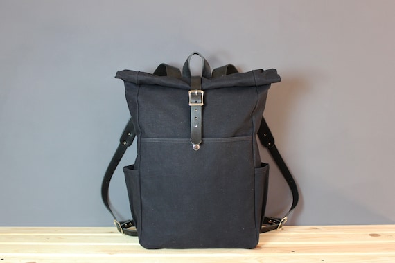 canvas roll top backpack