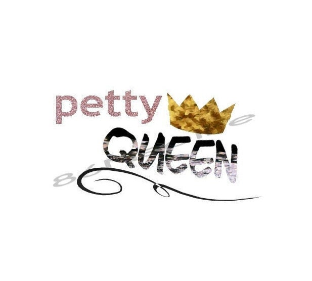 Petty Queen JPG Png & SVG Cut File. Printable Digital Etsy