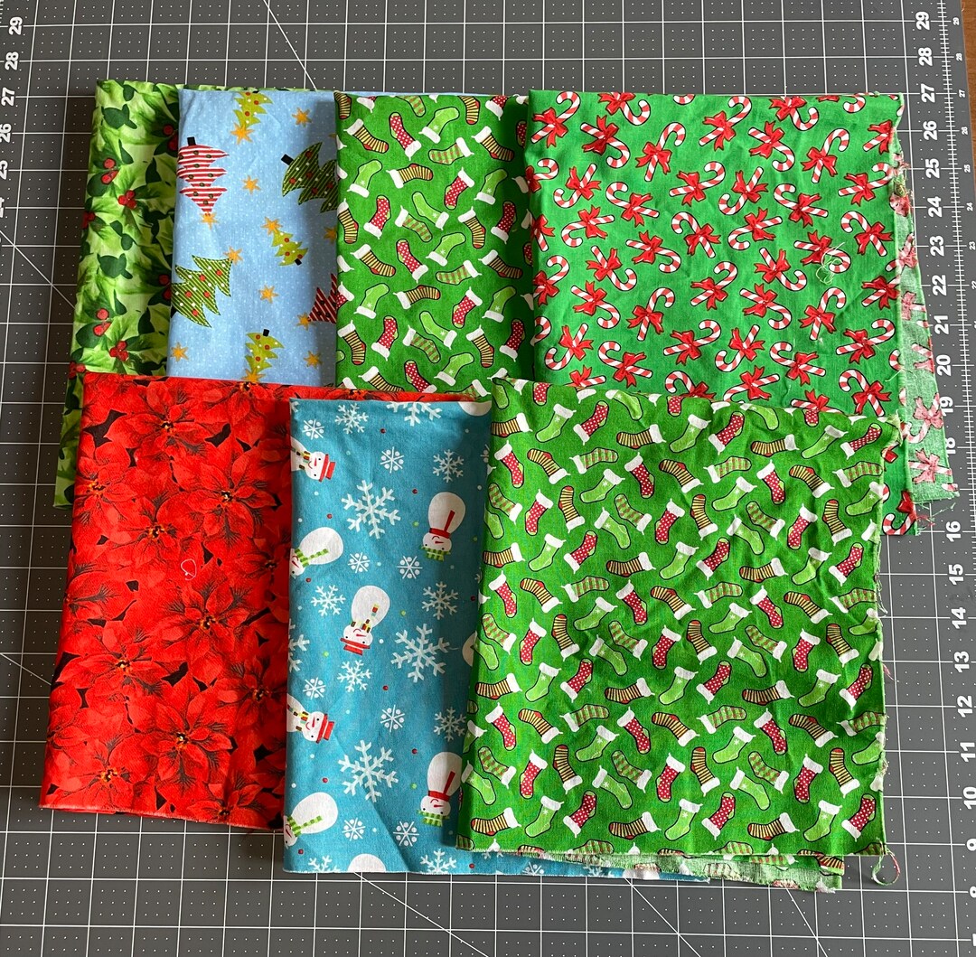 Bundle of Mixes Christmas Fabrics Etsy
