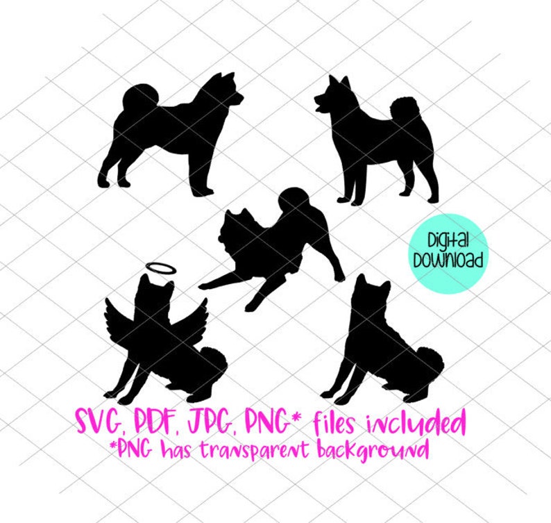 Download Shiba Inu Akita svg JPG PDF PNG digital download cut file ...