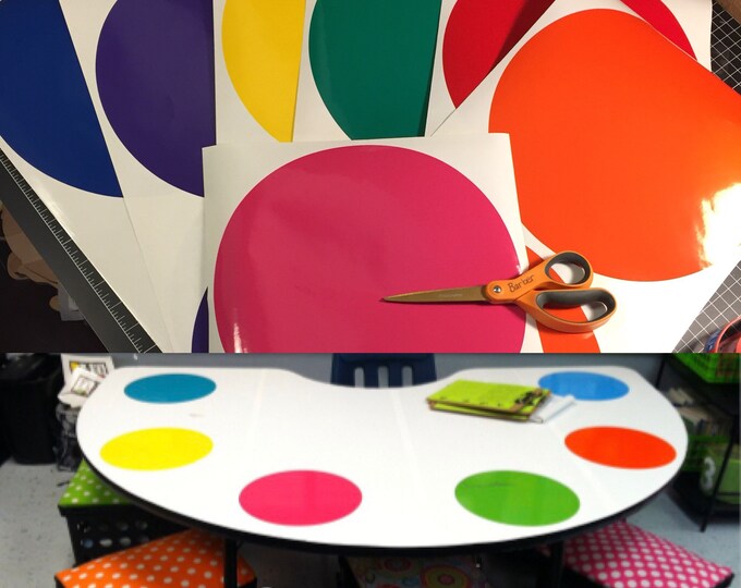 Dry Erase Circles Set of 6. Choose Your Size Shape & Etsy