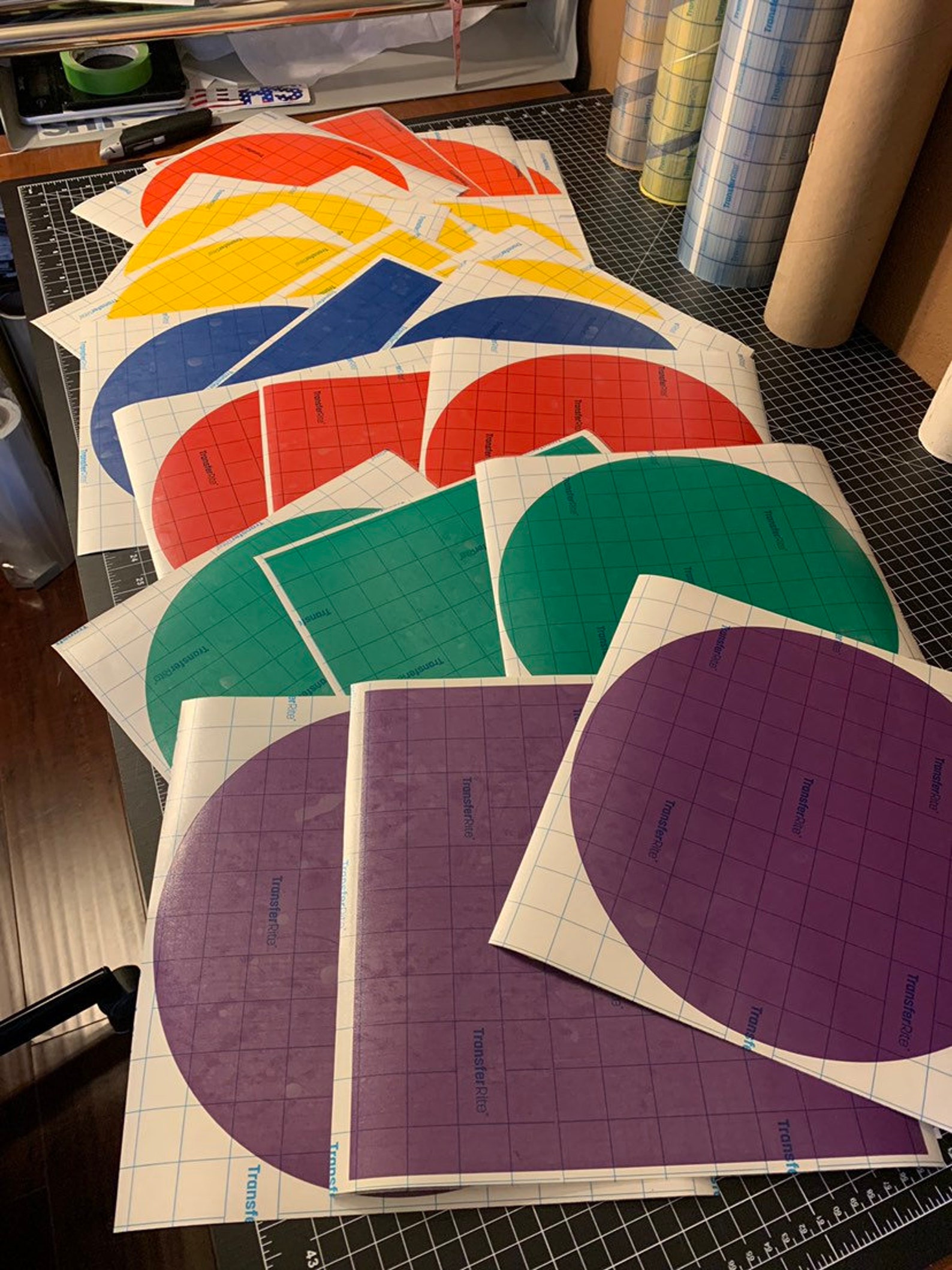 Dry erase circles set of 6. Choose your size shape & Etsy