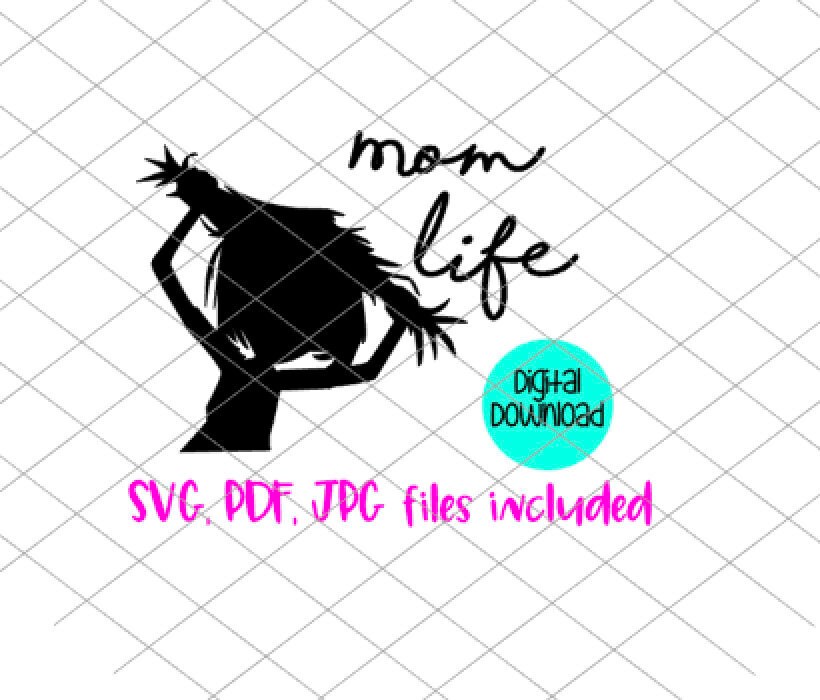 MTV Mum Life Humour Joke Slogan SVG JPEG Digital Paper Digital Download