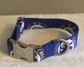 CHELSEA England Football Dog Collar and/or Dog Leash**** save on 2 when you purchase both at once