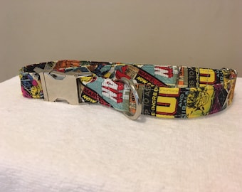 Marvel Comic Book Dog Collar