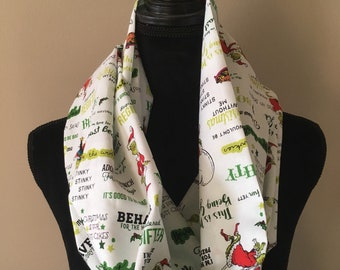 Ladies&#39; &quot;How the Grinch Stole Christmas!&quot; Holiday Infinity Scarf- LIMITED AVAILABILITY!