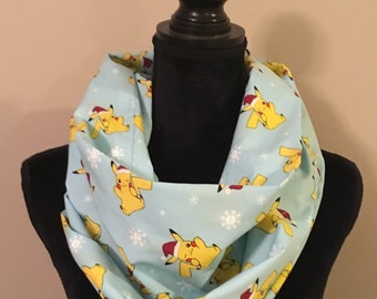 Ladies' Pekachu Santa Christmas Infinity Scarf- LIMITED AVAILABILITY!