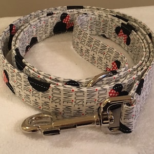 Disney Minnie Mouse Dog Leash - 4, 5, or 6 foot leash