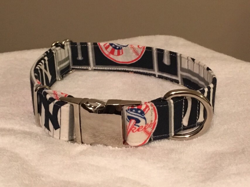 New York Yankees Dog Collar And/or Dog Leash Save on 2 Etsy