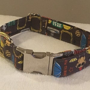 FRIENDS Dog Collar- share your love for Monica, Phoebe, chandler, Ross, Rachael and Joey!