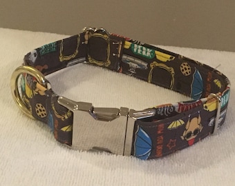 FRIENDS Dog Collar- share your love for Monica, Phoebe, chandler, Ross, Rachael and Joey!