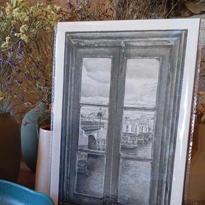 Janela de Tavira - Decorative Portuguese Art, Illustration A4