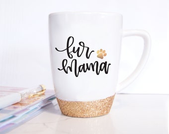 fur mama mug indigo