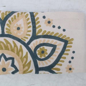 Vintage Suzani Kantha Quilt: Handmade Embroidered Throw, Tribal Bedding