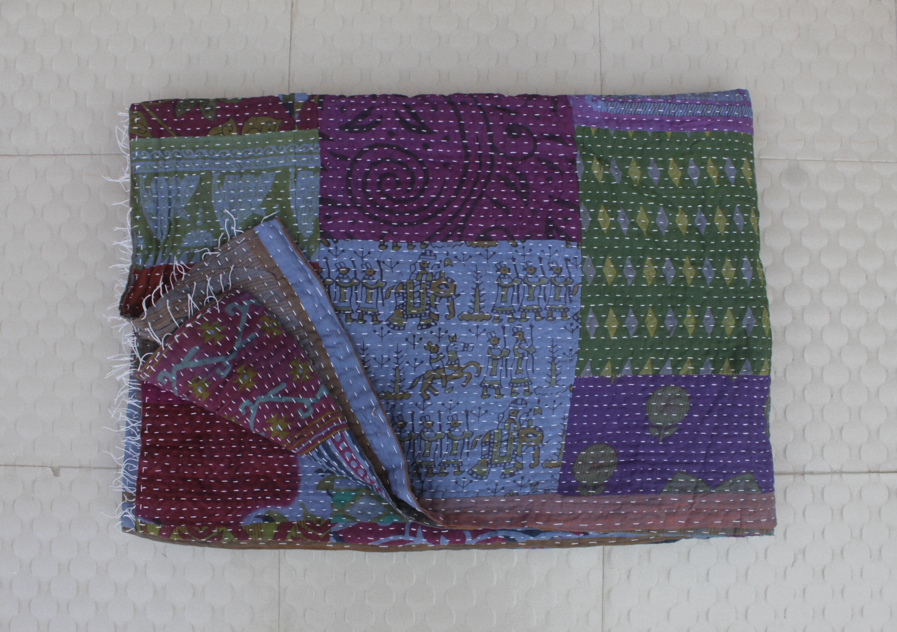 割引 カンタキルト カラフルパッチワーク×インディゴ インディゴパッチ