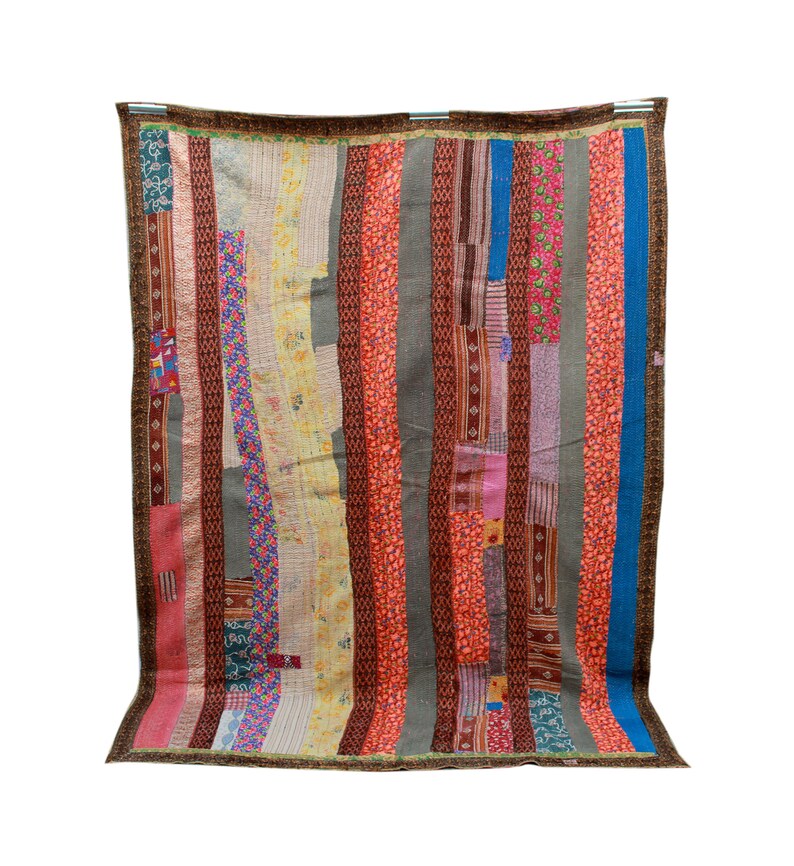 kantha Quilts-vintage kantha quilt-Handmade kantha quilts-bohemian kantha quilt 2618