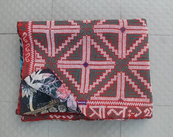 Lot De 25 Carrés De Couette Anciens – Calico Patchwork Piqués Main AAFA