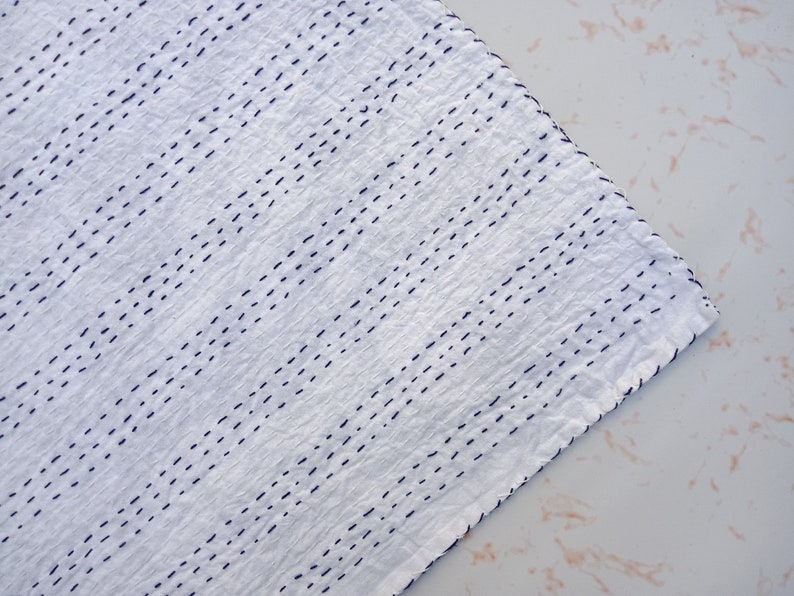 Blanket Bedspread Indigo Kantha Quilt Bedding Kantha Quilt Home Decor Amazing Indigo King Size Kantha Quilt Christmas Handmade Quilt