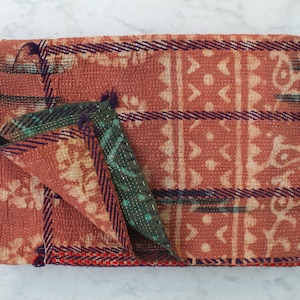 Hand block Kantha Quilts/Mud Dyed/Recycle fabric quilt/kantha/Bedding/Homedecor Gift/Throws and Blankets/Ralli Quilt/ Indian Quilts/Bohemian