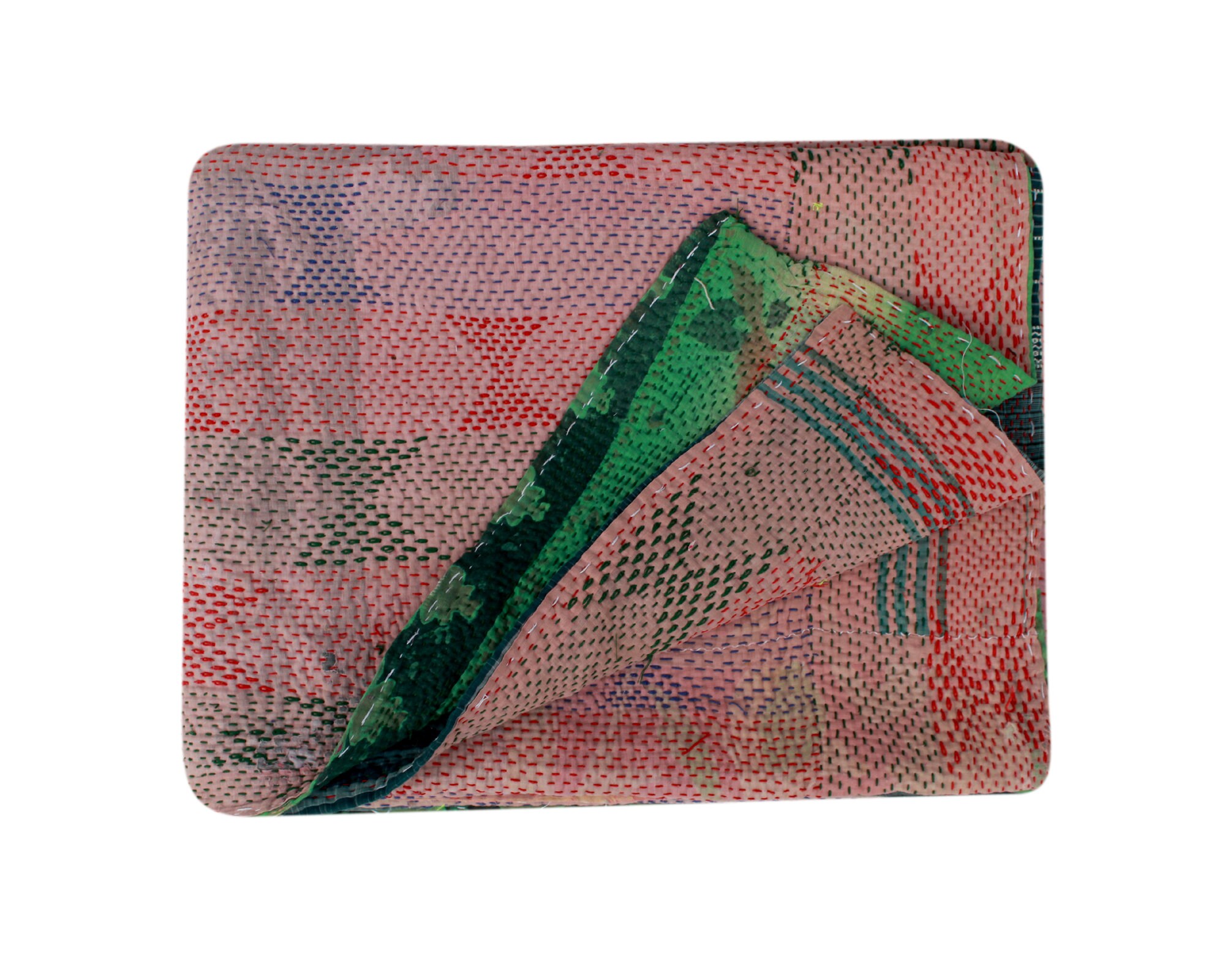 Blankets & Throws Handmade Kantha Rversible cotton Kantha quilts Kantha