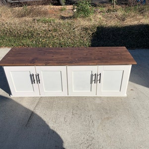 Entryway bench Farmhouse Mudroom Bench Shoe storage Bench with storage image 2