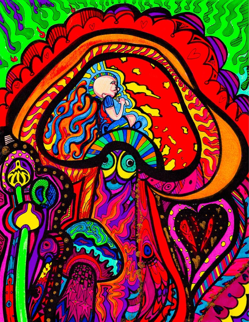 Mushroom Trip Art - All Mushroom Info