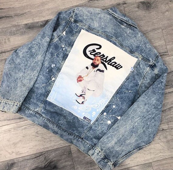Nipsey Hussle Custom Denim Jacket - Etsy