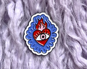 Épinglette en émail Burnin' Love