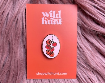 Tomatoes on the Vine Enamel Pin