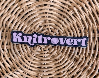 Pegatina de vinilo Knitrovert