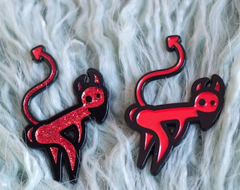 Wild Hell Co- Twerk Devil Enamel Pin (Limited Edition)