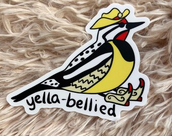 Sticker en vinyle Pic jaune