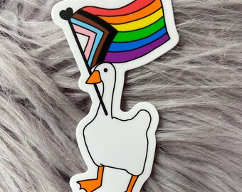 Gay comme une oie - Sticker vinyle fierté