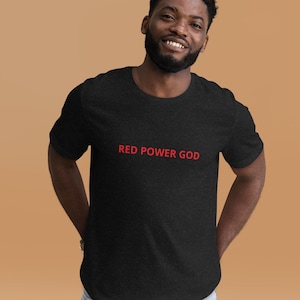 MSSP Matt and Shane&#39;s Secret Podcast Red Power God Unisex t-shirt