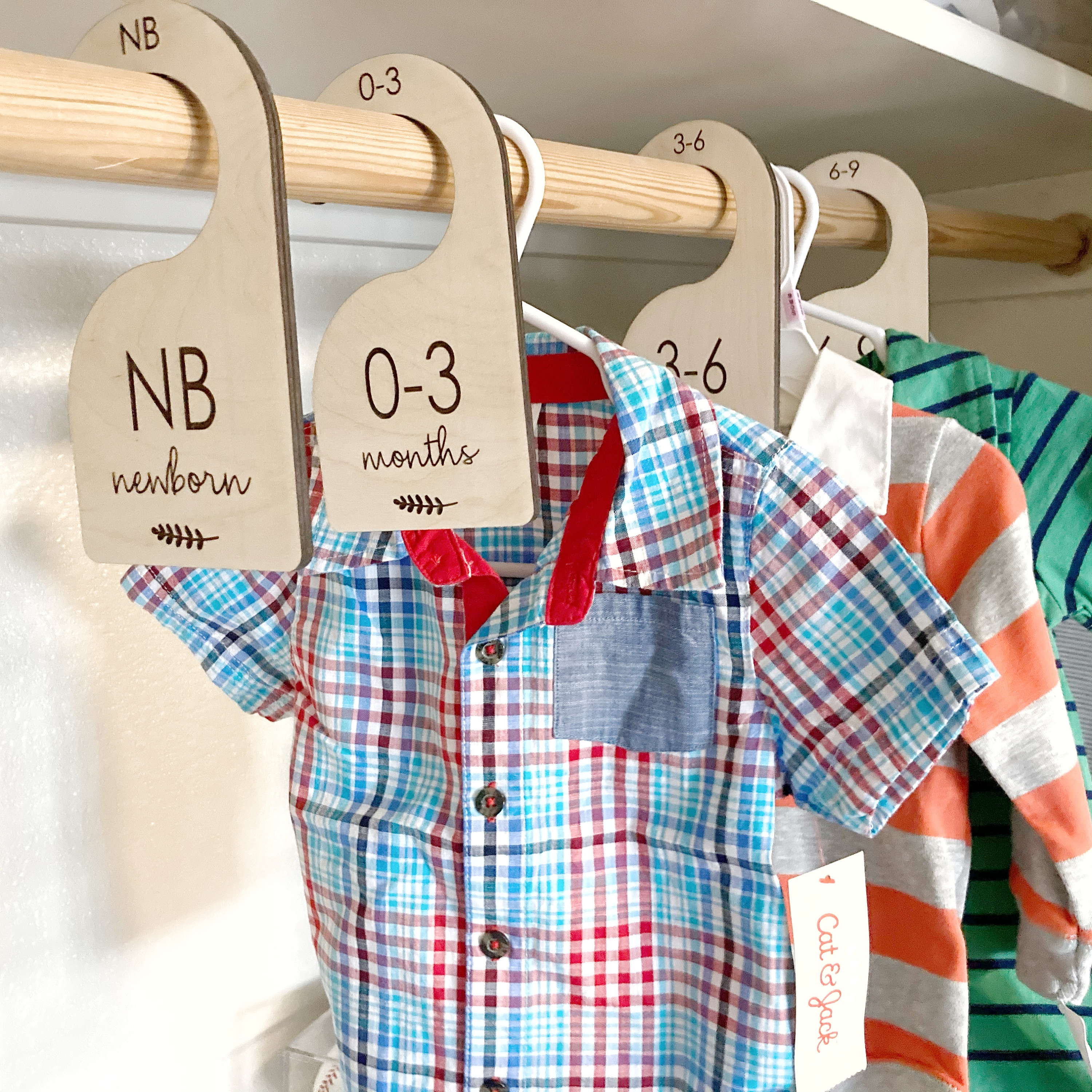 Baby Closet Dividers Nursery Closet Clothes Dividers Wood Etsy