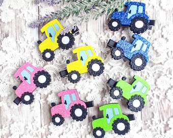 Tractor Hair Clip: Farm Girl Gift