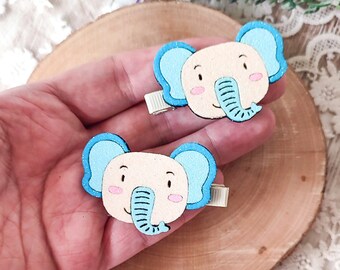 Handmade Elephant Hair Clips: Animal Accessories