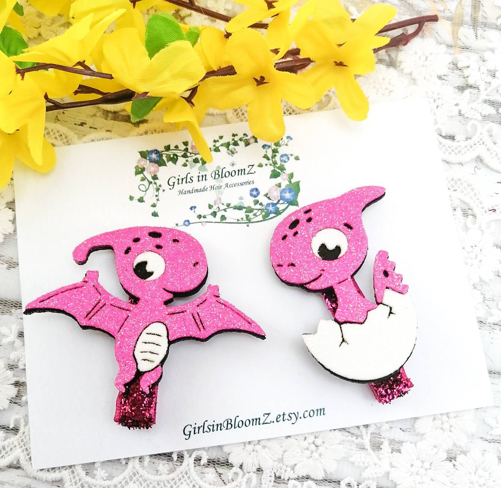 Dinosaur Hair Clip/toddler Hair Clip/dino Hair Clip/dino Hair Etsy UK