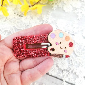Back to school large glitter snap clip-Paint palete hair clip-School hair clip-Girls/Ladies Hair Accessory