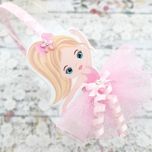 Ballerina Stirnband-Mädchen Stirnband-Rosa Stirnband-Ballerina Geburtstagsparty-Ballett Haarteil