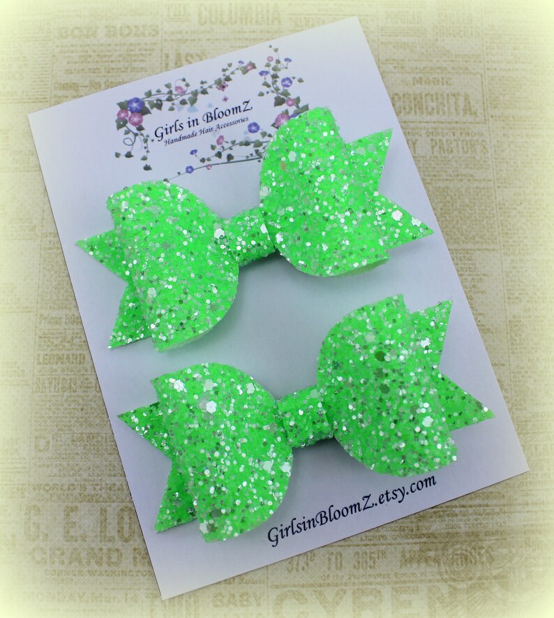 Cute Small Hair Clips/pigtail Hair Clips/glitter Small Etsy