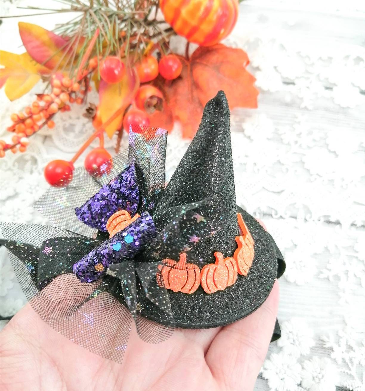 Witch Halloween Hat Headband/witch Hat Headband/halloween Etsy