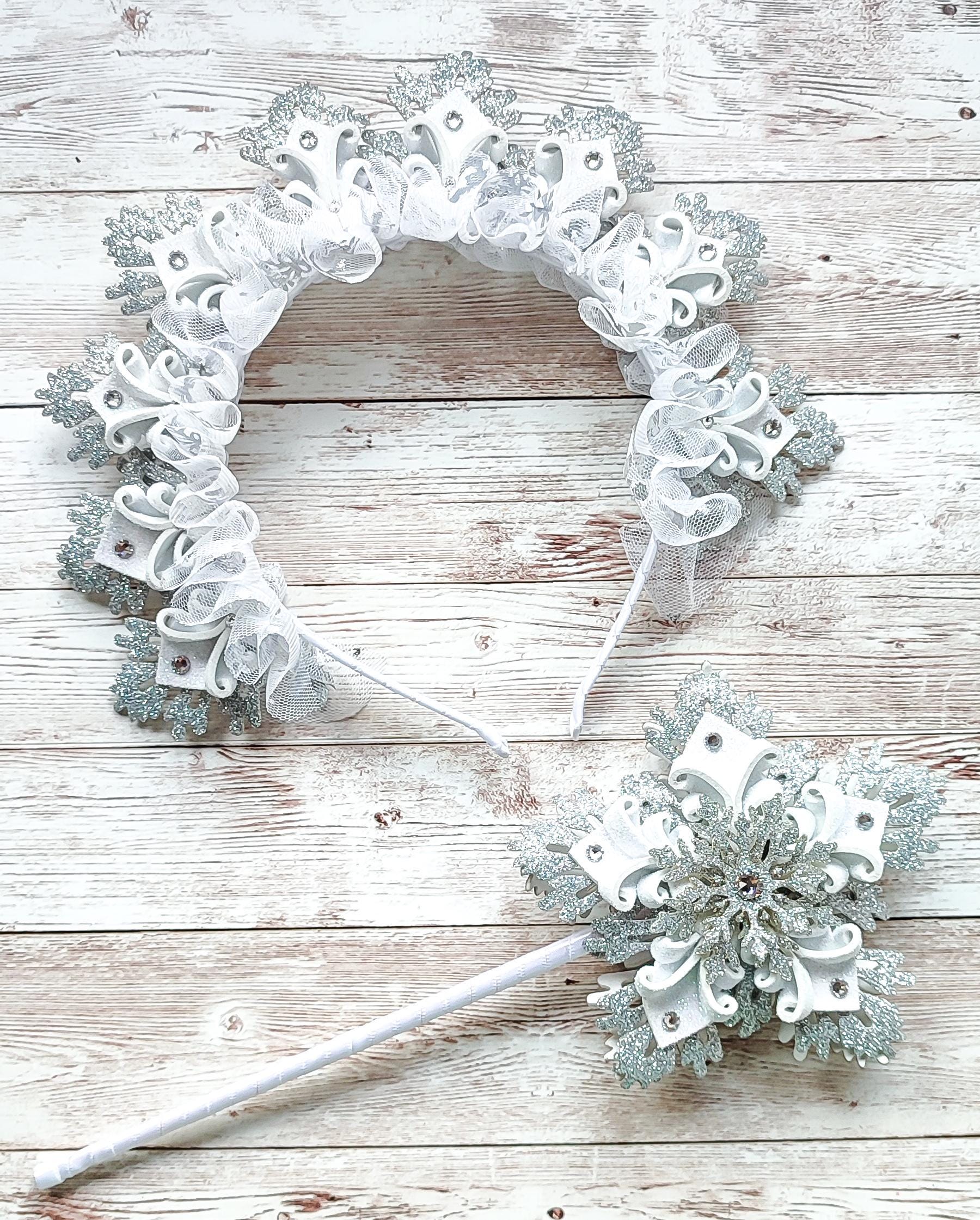8 fermagli per capelli fiocco di neve, accessori per capelli fiocco di neve fermagli per capelli natalizi invernali con strass brillante, accessori per capelli natalizi fermagli capelli (4 stili
