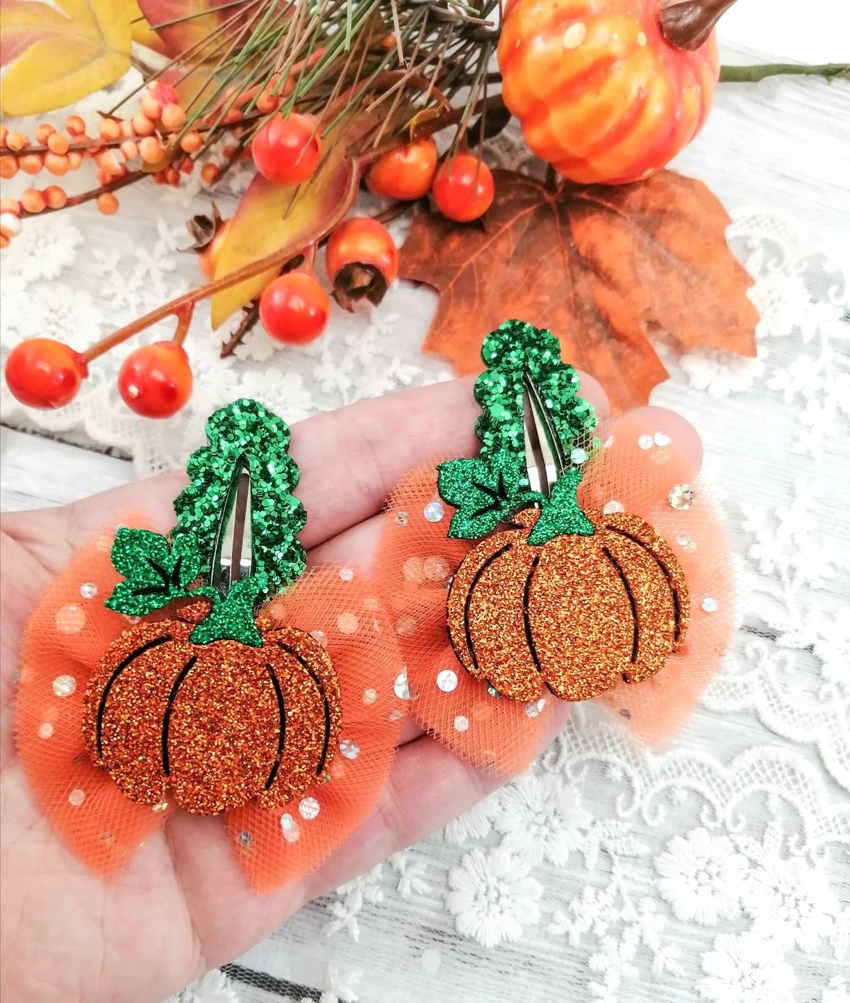 Pince à Cheveux Créative En Forme De Citrouille Et De Légumes Pour Femmes Et Filles, Grand Couvre-chef Géométrique, épingle à Cheveux, Outil D' Accessoires Pour Cheveux De Fête