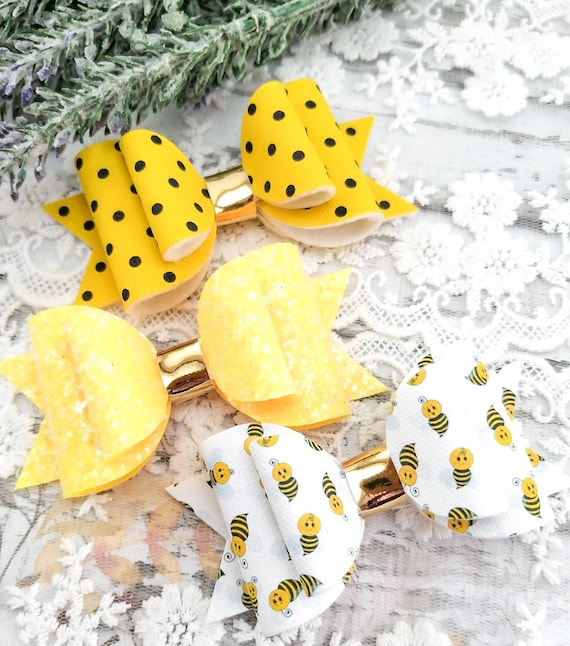 2er-Set Gelbe Haarspangen Für Mädchen | 7,6 Cm, Süße Haarschmuck-Accessoires