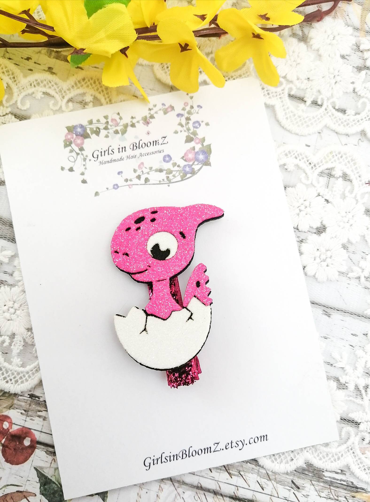 Dinosaur Hair Clip/toddler Hair Clip/dino Hair Clip/dino Hair Etsy UK