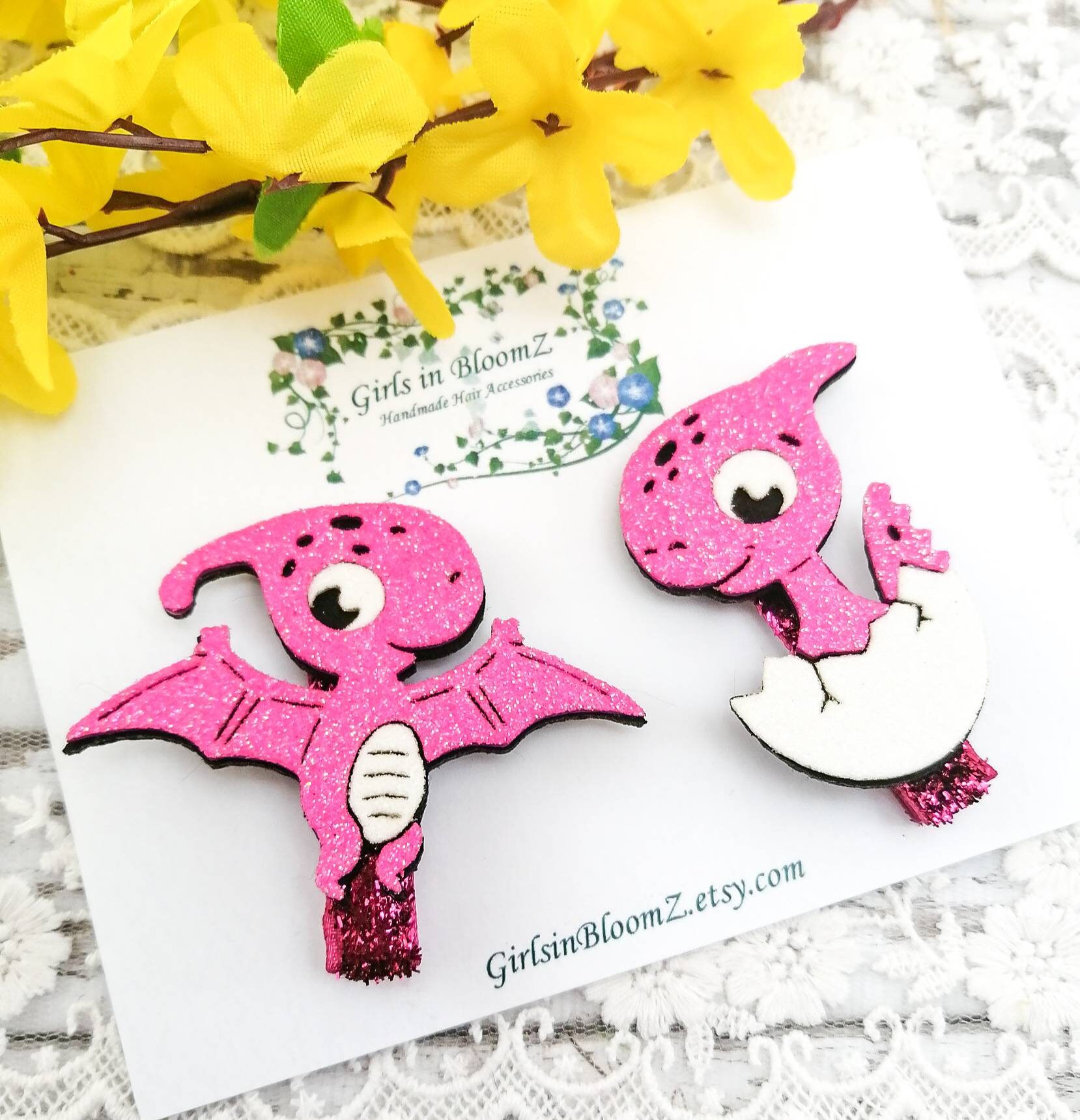 Dinosaur Hair Clip/toddler Hair Clip/dino Hair Clip/dino Hair Etsy UK