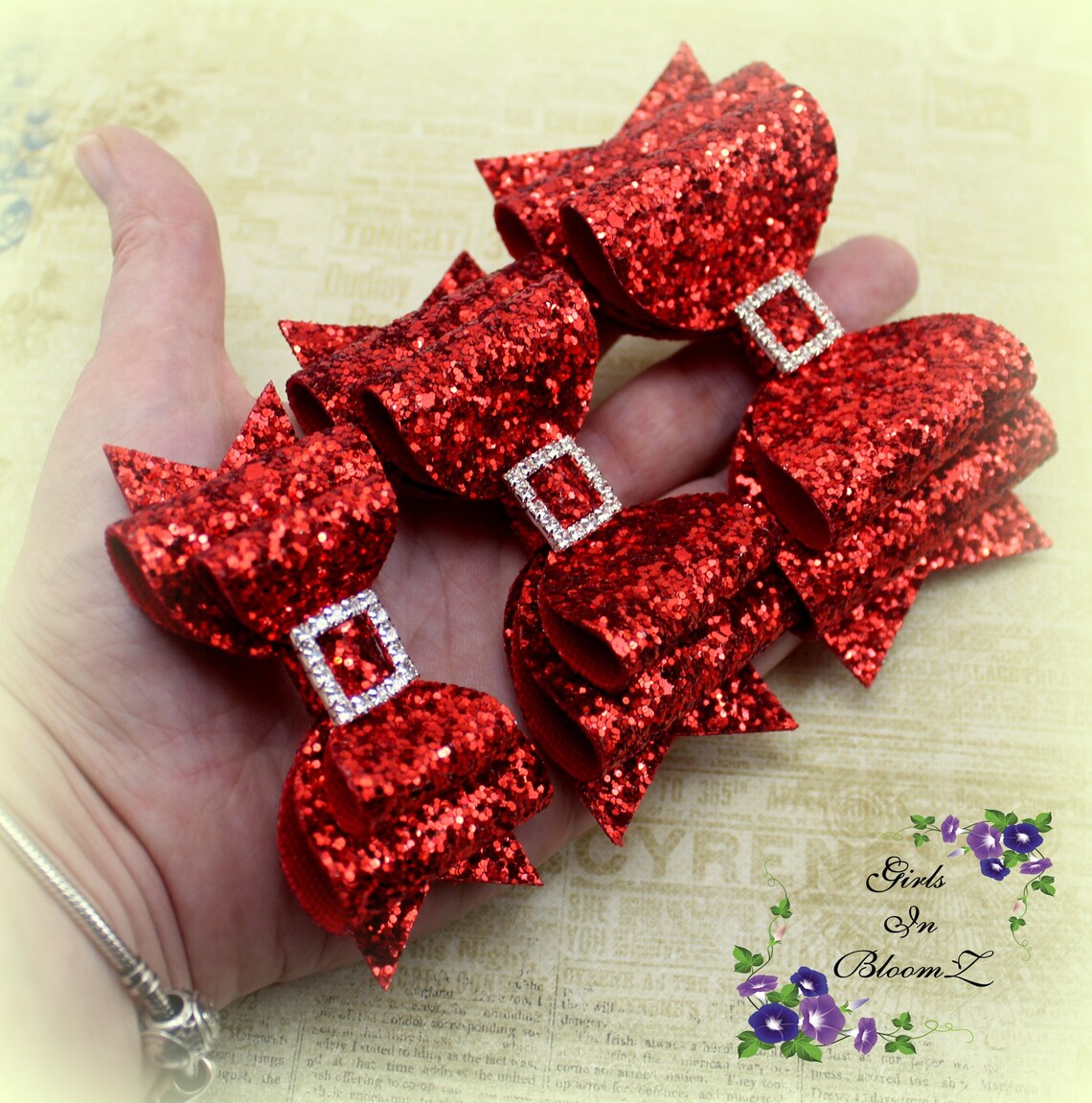 Lala Hair Bow - Red main image 0