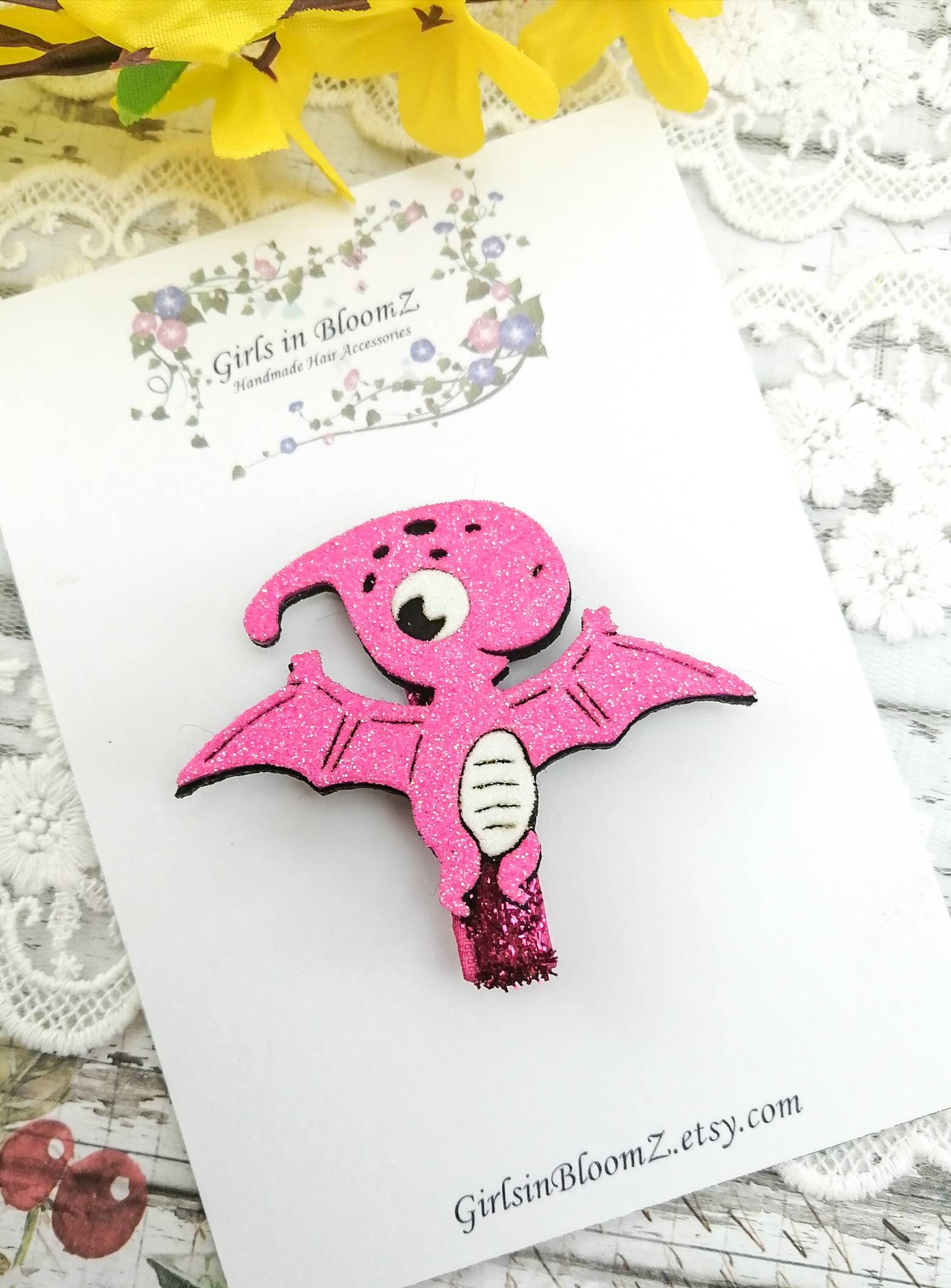 Dinosaur Hair Clip/toddler Hair Clip/dino Hair Clip/dino Hair Etsy UK