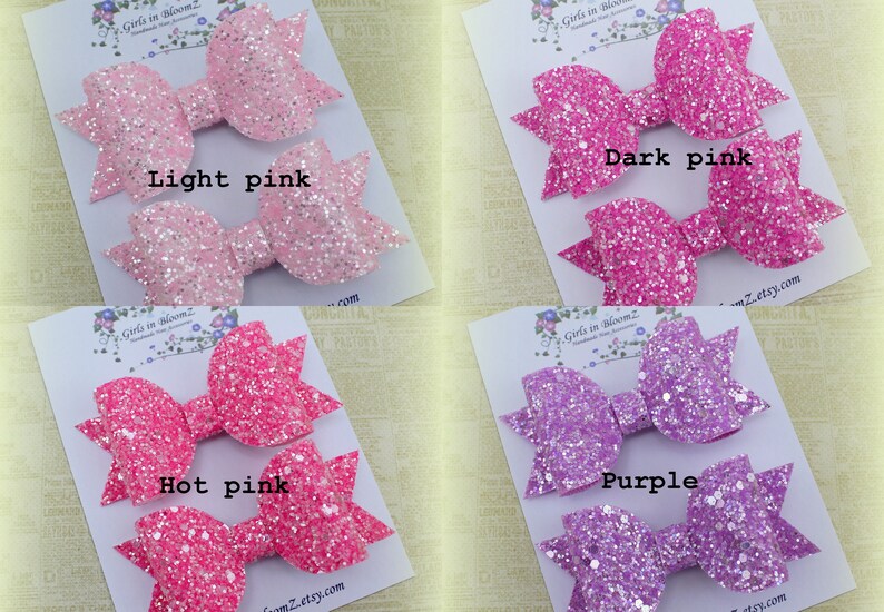 Cute Small Hair Clips/pigtail Hair Clips/glitter Small Etsy